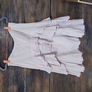 Da- Nang Embroidered Tier Skirt